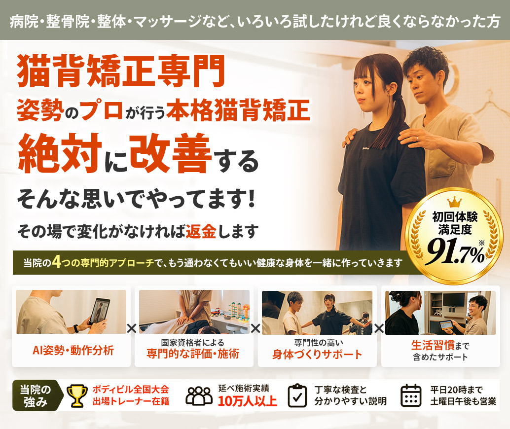 猫背姿勢矯正